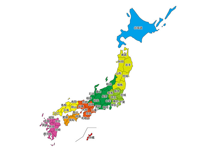 都道府県クイズ68連発！あるなしクイズや地図シルエットクイズも紹介