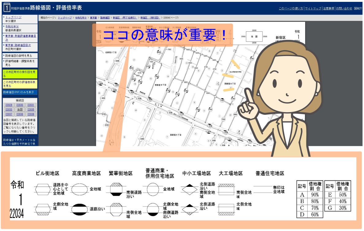 路線価とは？調べ方・見方・計算方法をわかりやすく解説【図解あり】の画像09