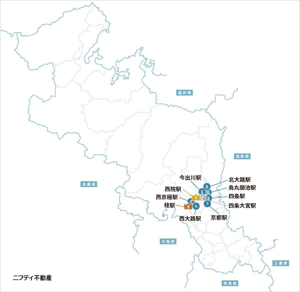 ＼みんなが見ている／注目の街ベスト30｜賃貸・京都府版2024